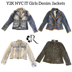 Y2K NYC IT Girl Denim Jackets Rw-1791