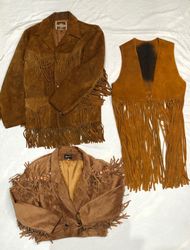 Giubbotti da cowboy vintage, ovest e gonna