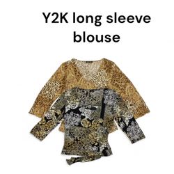 Blusa a maniche lunghe Y2K