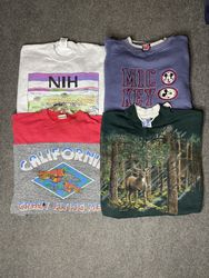 Vintage Printed Sweatshirts 46 Pieces