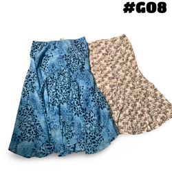 Printed Floral Skirts (brand) loft , chicos and Ri..