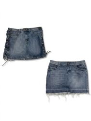 (FV-1164) Y2K Denim Micro mini & Mini skirts