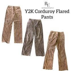 Y2k Corduroy Flared Pants RE3029