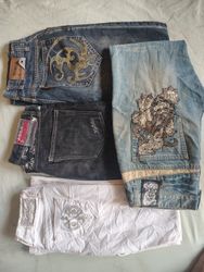 VINTAGE Y2K JAPANESE STREETWEAR EMBROIDERED BAGGY ..