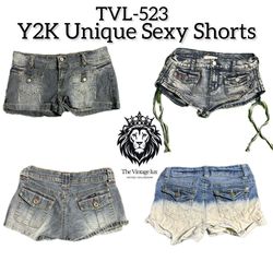 Y2K Unique Denim Sexy Shorts (TVL-523)