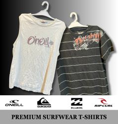 Premium Surfwear T-Shirts (QuikSilver, RipCurl, O'..