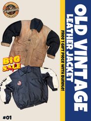 OLD VINTAGE LEATHER JACKET -01
