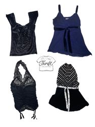 Y2k Gothic mix Tops ( TC002 )