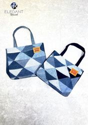 UPCYCLED Patchwork Denim Bag - EVR0362