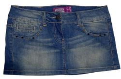 Y2K denim mini skirts.