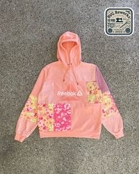Upcycled Reebok Nike Adidas Patchwork Hoodie