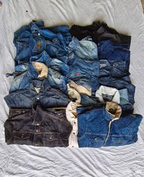 20x Men's Denim jacket bundle job lot S-XXL trucke..