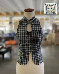 Upcycled Halter Utility Shirt