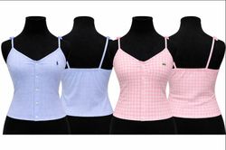 CR1523 Upcycled Button Cami Top