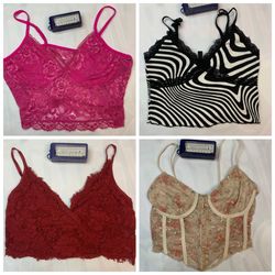 Y2K Coquette & Streetwear Mix - Lace Bralettes, Op..