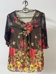 Damen Y2K Grunge Mesh Tops