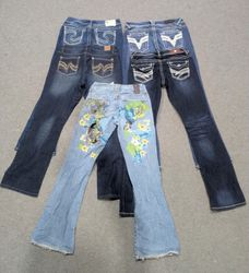 Y2K Women's Low Rise Bootcut/Straight/Flares Jeans