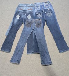 Y2K Women's Low Rise Bootcut/Straight/Flares Jeans