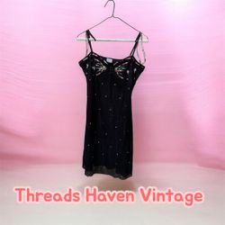 TH#061 Y2K Mini Mesh Dress – Sheer Sexy Bodycon Pa..