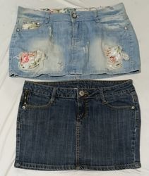 Y2K Denim Mini Skirts