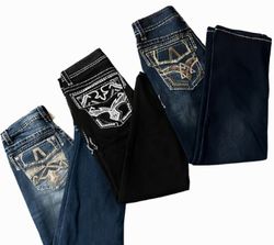 Y2k Embroided Jeans(0012)