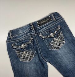 Y2k embroidery bootcut jeans