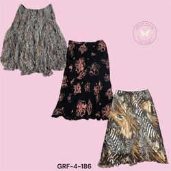 Y2K Cyber Print Maxi Skirt – Soft Poly Streetwear ..