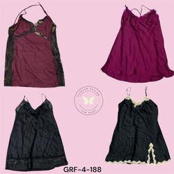 Y2K Aesthetic Slip Dress – Backless Satin Party Dr..