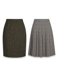 (FV-1177) Y2K Tartan Checked Skirts