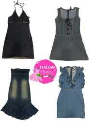 Y2K unique fade denim dresses