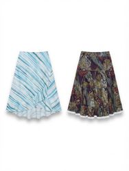(FV-1182) Boho Vintage Printed Skirts Bundle | Col..