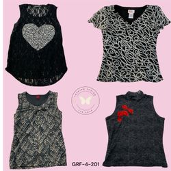 Y2K Black Polyester Blouse – Minimal Chic Fit (GRF..