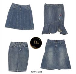 Jupe midi en denim de style rétro – Look décontrac..
