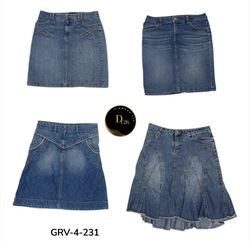 Jupe longue en denim bleu classique – Douce, confo..