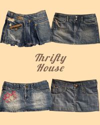 2000s It-Girl Denim Mini Skirt(TH/343)