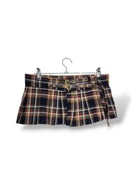 UPCYCLED TARTAN MINI SKIRT