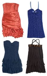 Evening Glitz & Ruffles Dresses: TT-208