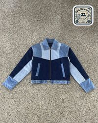 Upcycled Denim Crop Jacket