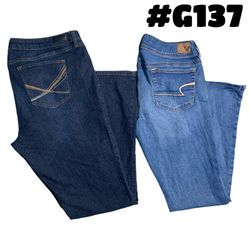 Y2K bestickte Jeans (Marken) American Eagle Nature..