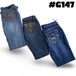 Y2k embellishment jeans (brands) miss me ,rock rev..