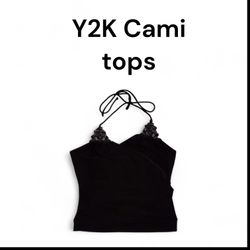 Y2K crop Cami tops