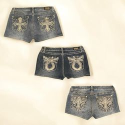 Upcycled Y2K Mini /Micro Shorts