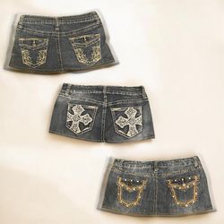 Y2K upcycled Micro / Mini Skirts