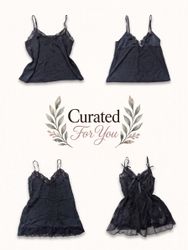 Y2K Gothic Cami Tops