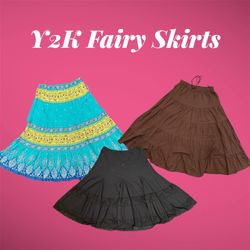 Y2K Cotton Fairy Skirts - (19/04)