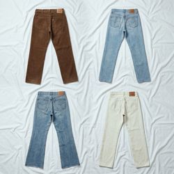Levi's jeans bundle x12 | corduroy, flare, slim, w..