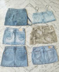 Saia Mini Jeans dos Anos 2000 em Estado de Depress..