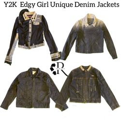 Y2K Edgy Girl Denim JacketsRW-1801