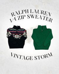 Ralph Lauren 1/4 Zip Sweaters - Kids And Teens