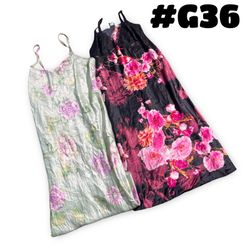 Y2K Printed Silk Dress (brands) sofia and Expressi..